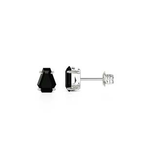 Jeulia Gothic Black Coffin Cross <b>Stud</b> Earrings Sterling <b>Silver</b> - Product Image 1