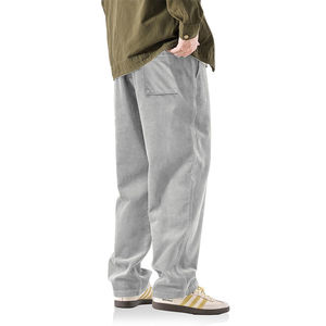 กางเกงผ้าฝ้ายเฮฟวี่เวทสำหรับผู้ชายกางเกงทรงหลวมขากว้างแบบลำลองออกแบบได้ตามต้องการ - Product Image 2