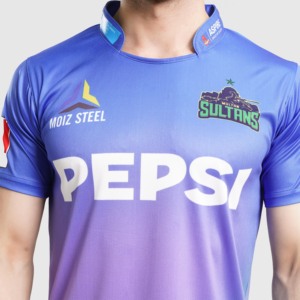 Multan Sultans Breathable Away Kit <b>T</b>-<b>Shirt</b> <b>Polyester</b> Short Sports Wear XL Size Summer Sublimation Printed Techniques Number - Product Image 5