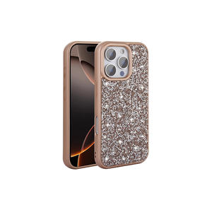Étui de luxe en silicone scintillant avec diamants pour iPhone 16 Pro 14 Plus et Max, protection optimale - Product Image 5
