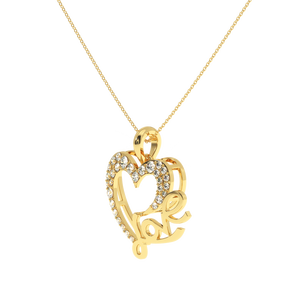 Ajretail จี้ล็อกเกตหัวใจที่สง่างาม-เพชรธรรมชาติกะรัต0.27กะรัต VS-SI สีคมชัด - Product Image 4