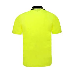 Free Sample High Visibility Custom Safety <b>Clothing</b> Fluorescent Yellow Orange Reflective Work Polo Shirt - Product Image 6