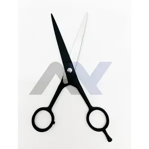 Professional Hair Cutting Scissors Black Temper Stainless Steel Hair Cutting Shears - Razor Edge Barber Scissors 6.5 Inch