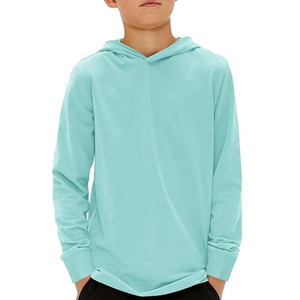 Sweat-shirt à capuche unisexe bleu marine, coupe classique, tricoté, couleur unie, décontracté, manches longues, pour l'automne - Product Image 5