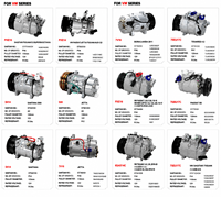 Pièces détachées automobiles universelles, ensemble de compresseur de climatisation, pompe de refroidissement de climatisation, remplacement pour voitures, camions, véhicules d'ingénierie