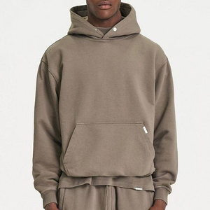 Sweat-shirt unisexe surdimensionné personnalisé brodé 330-500 GSM, en molleton 100 % coton respirant et à séchage rapide, pour homme, hiver, poids lourd - Product Image 1