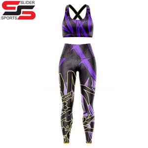 Conjuntos de ropa deportiva para mujer Ropa de yoga personalizada Tie Dye Impreso Sublimación Sujetador deportivo Leggings Conjuntos de yoga sin costuras - Product Image 6