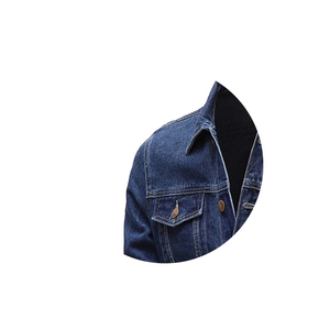 Latest Hot Selling <b>Bomber</b> Pilot Blue Denim <b>Varsity</b> <b>Jacket</b> Breathable Windproof <b>Men's</b> Motorcycle Casual Outwear High Street Mono - Product Image 4