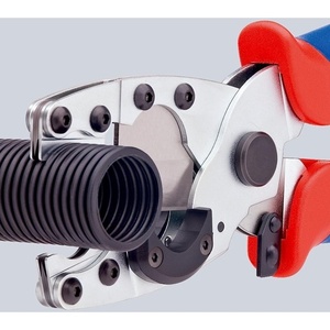 Cuchillo eléctrico de acero KNIPEX para cortar tuberías, 12-25/18-35 mm, 210 mm de longitud, cromo vanadio - Product Image 5