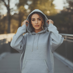 Sudadera con capucha de algodón suave para mujer para uso diario con opciones de etiqueta privada OEM/ODM - Product Image 4