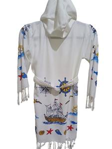 Turco Lux Viscosa con capucha Mujeres Hombres Albornoz de secado rápido de manga larga bata colorida playa sauna hogar con opciones de tamaño - Product Image 3