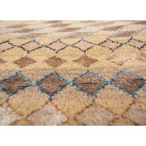 พรมไหมพรมผสมไหมไผ่สีน้ำตาลเบจ แมนชาฮ่า ลายเรขาคณิต รูปทรงสี่เหลี่ยมผืนผ้า สำหรับห้องนั่งเล่น วัยรุ่น และทางเดิน รุ่น Les-1808 - Product Image 3