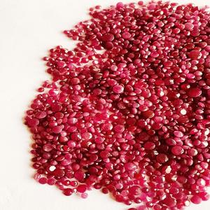 Piedra preciosa de rubí redonda Natural de calidad AAA, piedra roja sin calentar y sin tratar, pulido perfecto y certificado IGI originario de África - Product Image 1