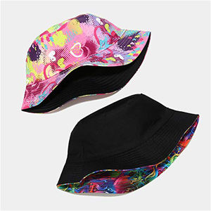 Sombreros de cubo de verano personalizables con ajuste ajustable para ropa informal deportiva disponible en varios colores con material de piel - Product Image 6