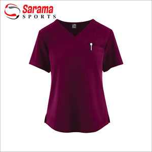 Collar de LICRA con cuello en V Unisex, uniforme de enfermera, traje de Hospital, venta al por mayor - Product Image 4