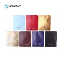 Petite feuille de plastique thermoscellée imprimée personnalisée, sacs d'emballage de thé vides emballés individuellement, matériau en rangée pour emballage de café