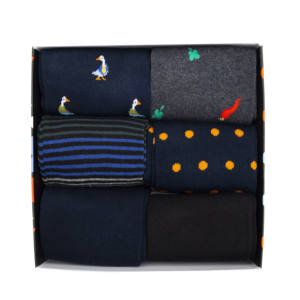 Calcetines Cortos de Algodón Cálidos para Hombre, 6 Pares, Estilo Deportivo Diario, Invierno, Talla Única, en Caja de Regalo con Logotipo en la Parte Inferior - Product Image 2