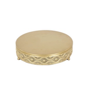 Soporte redondo para pastel de mosaico de boda Soporte para pastel con acabado brillante Forma redonda con tamaños de 14 pulgadas - Product Image 4