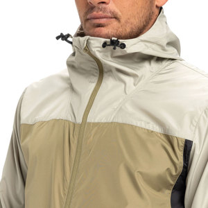 Chaquetas cortavientos con estilo para hombre con cuello con capucha y cierre de cremallera Color sólido y patrón en oferta - Product Image 4