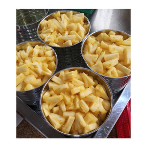 Tranches d'ananas en conserve sucrées dans du jus Fruits en conserve emballés dans une boîte Tranches de type coupe de fruits tropicaux jaunes pour l'exportation - Product Image 1