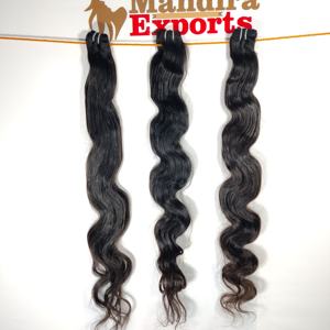 Venta al por mayor 100% Natural Kinky Body Wave Indian Virgin Temple Extensiones de cabello Raw Cutícula Alineada Proveedor Paquetes de cabello humano - Product Image 1