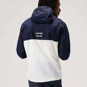 Conjuntos cortos cortavientos de colores con diseño de logotipo personalizado OEM, conjuntos de ropa de hombre de talla grande, ropa de verano de poliéster y nailon - Product Image 3