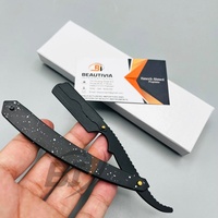 Rasoir de rasage de marque privée rasoir de barbier rasoir de barbier à lame unique droit en acier inoxydable avec LOGO offres d'emballage personnalisées