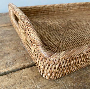 High Standard Hand Woven Rattan <b>Tray</b> for <b>Large</b> Quantities Export - Product Image 4