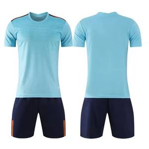 Sublimación personalizada Ropa deportiva Aceptar logotipo personalizado Hombres Fútbol Uniforme Color sólido Simple Fútbol Top Camiseta de fútbol - Product Image 3