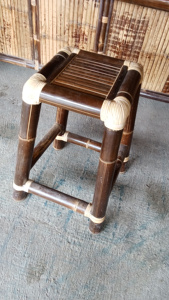 Handmade Traditional Bamboo <b>Stool</b>-Outdoor Furniture for Canopy Gazebo & Tiki Bar Use | Sulawesi Brand - Product Image 3
