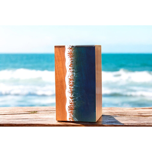 Urne de crémation en bois en forme de rectangle de conception moderne pour la décoration funéraire commémorative - Product Image 1