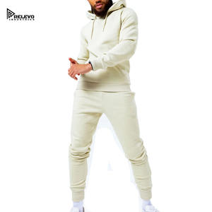 Pantalons de sport de bonne qualité, survêtements deux pièces personnalisables pour l'hiver, respirants, 100% coton, unis, pour l'entraînement physique - Product Image 1