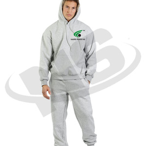 Survêtements d'hiver personnalisés pour hommes, respirants, à faible MOQ, en molleton uni, deux pièces, pour le sport - Product Image 6