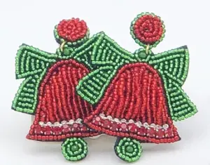 Pasangan Natal Menjuntai Anting Set-Pohon Natal Bintang Bell Busur Bola Rusa Stud Earrings untuk Wanita Anak Perempuan