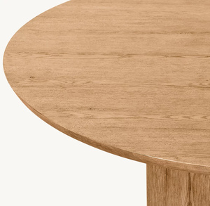 Table à manger de luxe moderne de haute qualité Durable en teck massif acajou Suar bois couleur naturelle meubles pour hôtels 011102 - Product Image 6