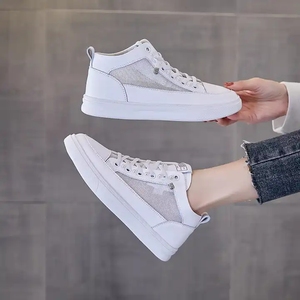 High Top Leather Men's <b>Shoes</b> 2026 New Flat Casual Style Board <b>Shoes</b> For Women Casual <b>Shoes</b> - Product Image 2