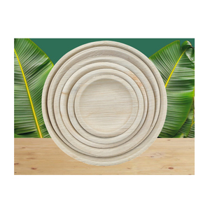 Plato desechable de boda personalizado en relieve de 9 pulgadas, plato de cena de plástico con borde de oro blanco para fiestas - Product Image 2