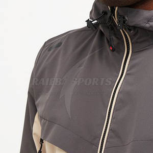 Chaqueta cortavientos informal con cremallera para hombre, ligera, de tela de lona de invierno, cuello levantado, alta calidad, talla XL, nueva condición - Product Image 5