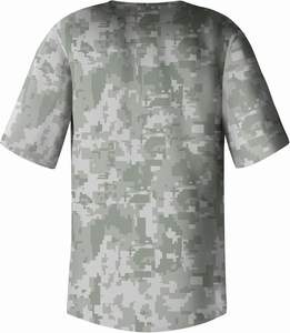 Maillot de softball bouton complet chemise de baseball camouflage personnalisé sublimé uniforme matériel sergé nom numéro équipe séchage rapide maille - Product Image 3