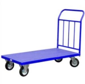 Carro de plataforma de acero dulce 500kg Capacidad de carga Carro industrial con cuatro ruedas para organización de almacenamiento OEM - Product Image 3