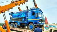 Foreuse de puits d'eau 300M montée sur camion d'occasion | Perceuse de forage DTH de 1000 pieds de profondeur à vendre