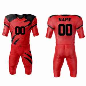 Meilleur design d'uniforme de football américain Vêtements de sport Uniforme de football américain personnalisé Épaulettes Uniforme de football américain - Product Image 6