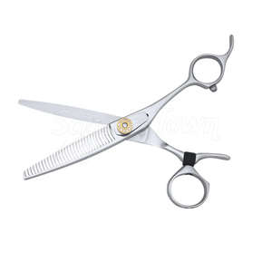 Ciseaux amincissants pivotants de salon avec dents fines et pouce rotatif pour une superposition sans couture - Product Image 2