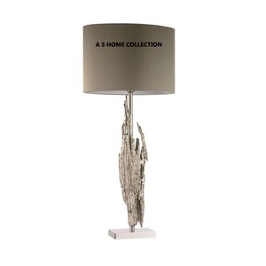 Aspecto elegante Ramas chapadas en oro y flores de color blanco Diseñador de mesa y lámpara de pie Fiestas y suministro de decoración de Resort - Product Image 3