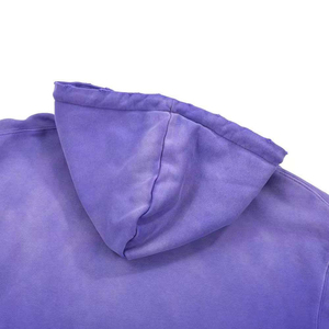 Sudadera con Capucha para Hombre, Corte Regular, Color Sólido, Felpa de Algodón Lavado, Ligera, Estilo Urbano Informal, con Bolsillos, para Invierno - Product Image 3