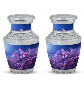 Urne de crémation papillon violet pour cendres humaines papillon souvenir personnalisable pour adultes belle urne commémorative décorative - Product Image 2