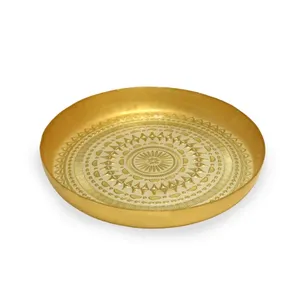 Assiette à fruits en aluminium bronze Table créative pièce maîtresse support à fruits comptoir décoratif porte-fruits pour comptoir de cuisine - Product Image 1