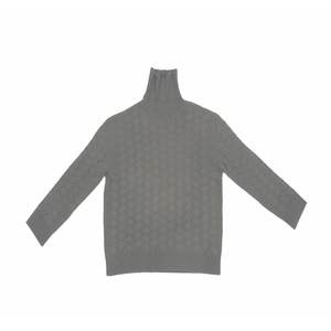 OEM personnalisé femmes pull décontracté mince laine-cachemire col haut coupe ample manches longues tissage tricoté pour la saison d'automne - Product Image 3