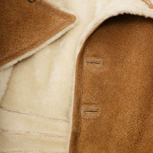 Men's High Street Style Casual Slim Long Sleeve Genuine Leather Cowhide Jacket <b>Funnel</b> Neck Collar Zipper Waterproof Breathable - Product Image 4