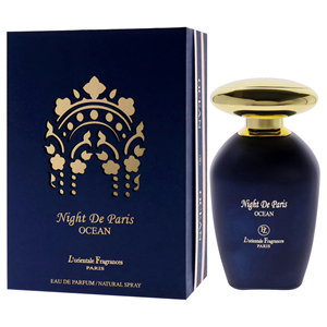 Lorientale น้ำหอม Night de Paris Ocean 3.3ออนซ์ EDP unisex สเปรย์น้ำหอมกลิ่นกุหลาบมะนาวดอกไม้พร้อมครีม - Product Image 2